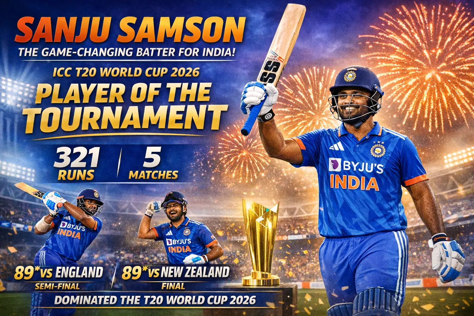 Sanju Samson: The Game-Changing Batter From India in the T20 World Cup