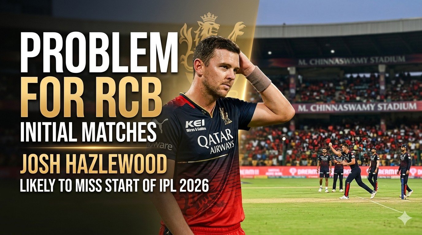 Problem for RCB for Initial Matches: Josh Hazlewood Likely to Miss Start of IPL 2026