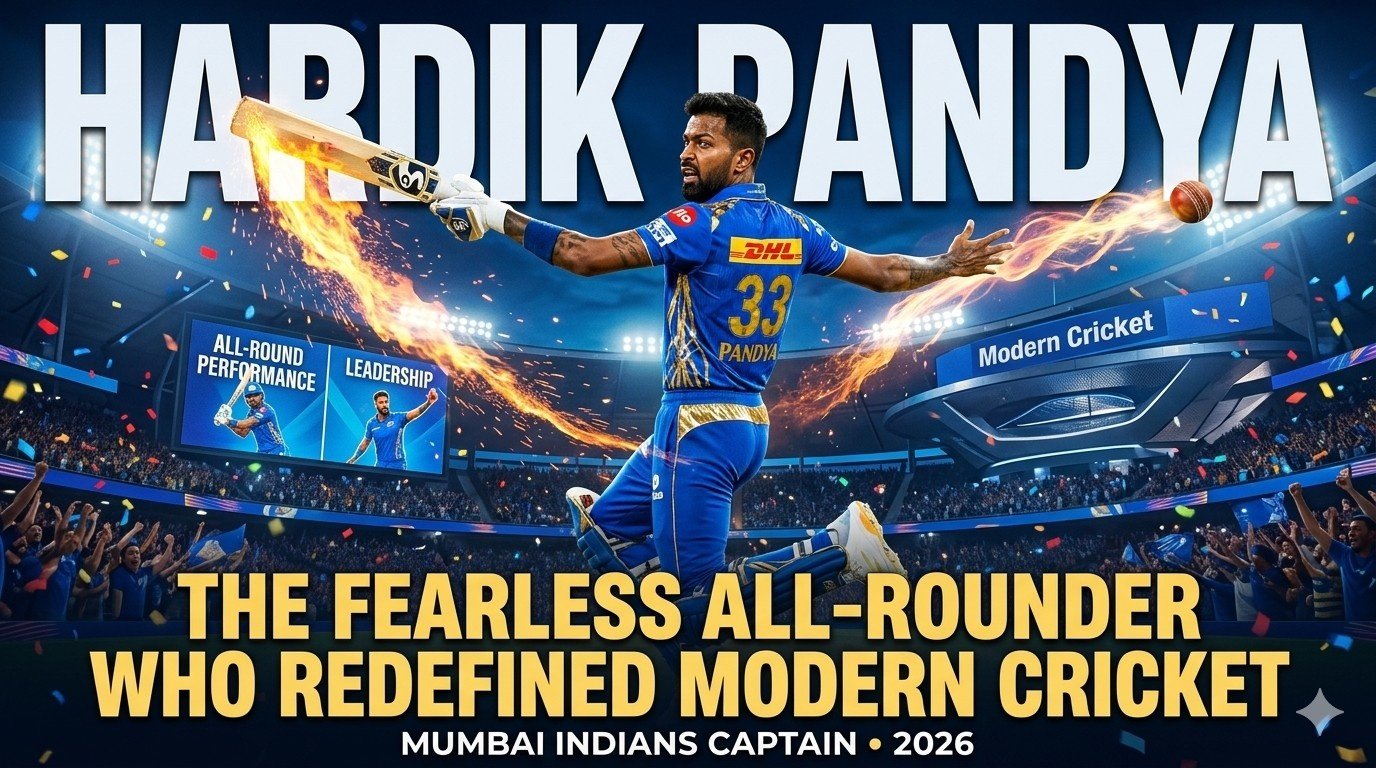 Hardik Pandya: The Fearless All-Rounder Who Redefined Modern Cricket