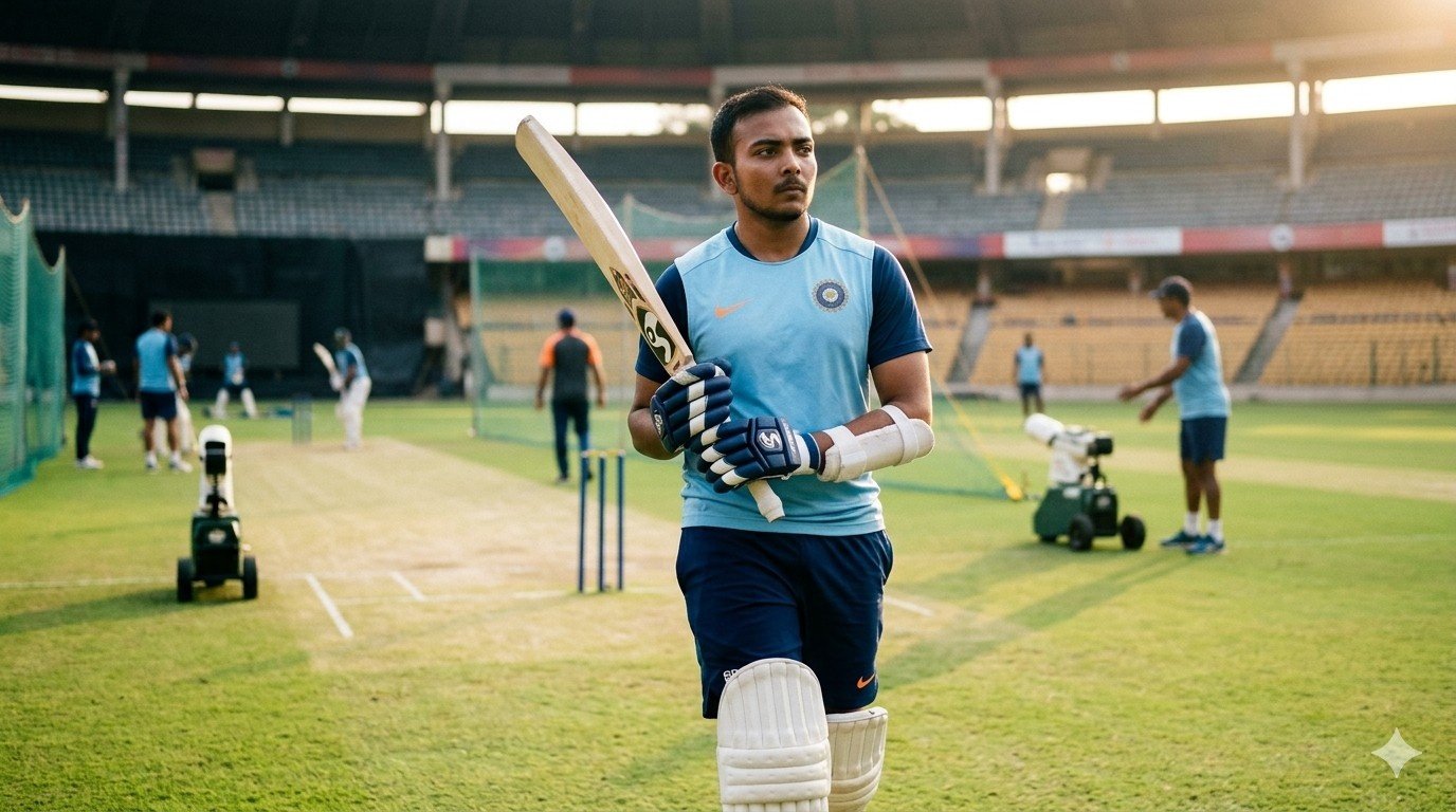 The Determination of Prithvi Shaw: Can He Make a Comeback in India's Playing 11?