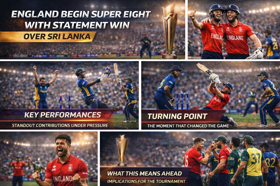 England begin Super Eight with statement win over Sri Lanka