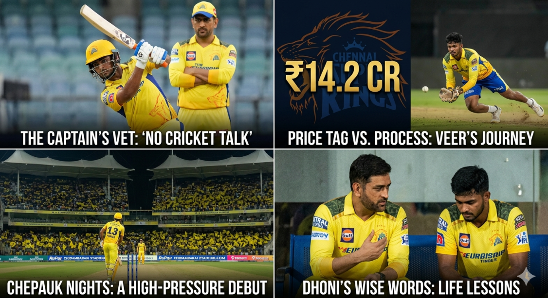 No cricket talk: MS Dhoni had this advice for CSK's Rs 14.2 crore recruit Prashant Veer