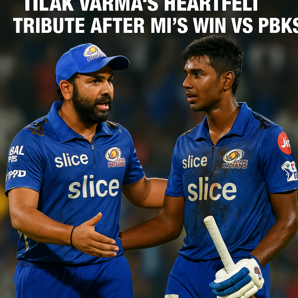I only listen to Rohit Sharma: Tilak Varma's heartfelt tribute after MI's win vs PBKS
