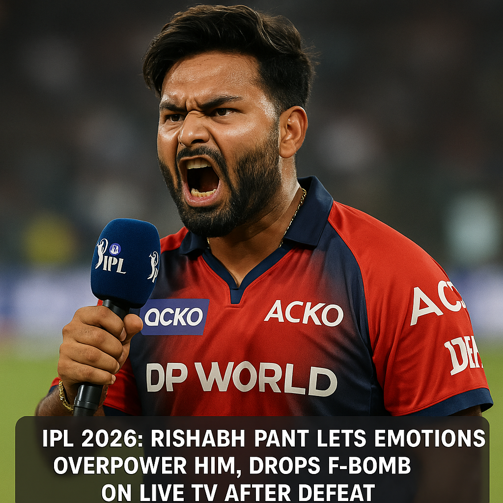 IPL 2026: Rishabh Pant Lets Emotions Overpower Him, Drops F-Bomb On Live TV After Defeat