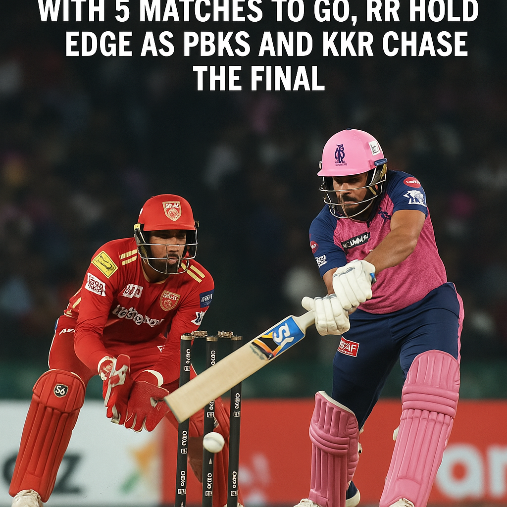 IPL 2026 Playoff Qualification Scenarios: With 5 matches to go, RR hold edge as PBKS and KKR chase the fi