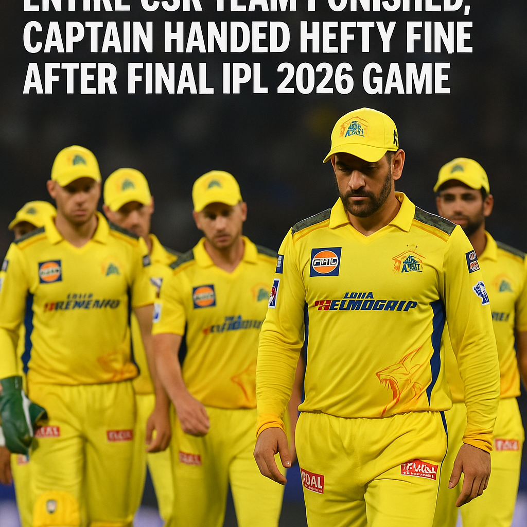 Entire CSK Team Punished, Captain Handed Hefty Fine After Final IPL 2026 Game