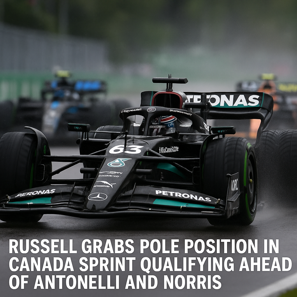Russell grabs pole position in Canada Sprint Qualifying ahead of Antonelli and Norris