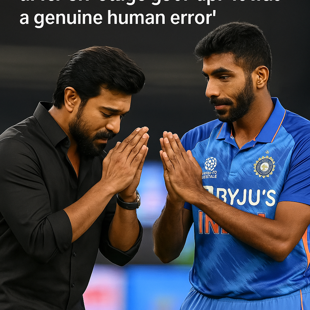 Actor Ram Charan apologises to Jasprit Bumrah after on-stage goof-up: 'It was a genuine human error'