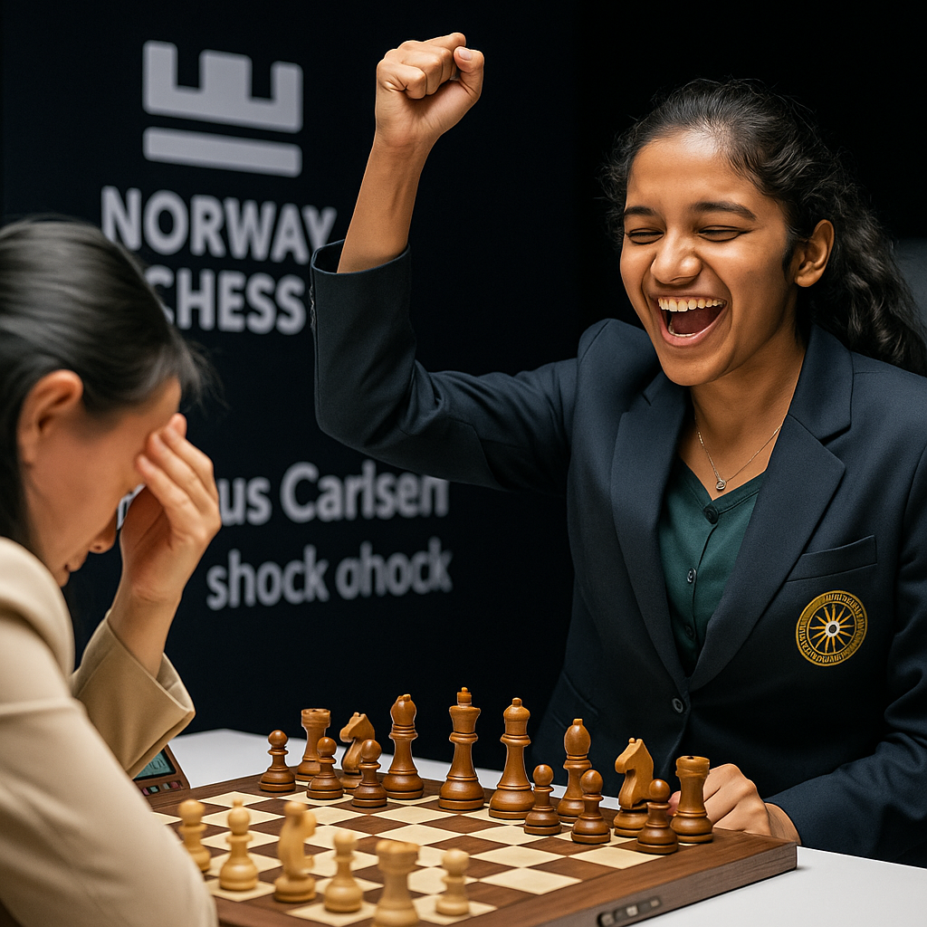 Norway Chess: Divya Deshmukh stuns world champion Ju Wenjun in Armageddon; Magnus Carlsen handed shock de